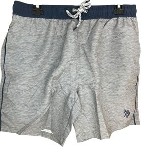 U.S. Polo Assn. USPA Contrast Waistband Swim Board
Shorts Gray